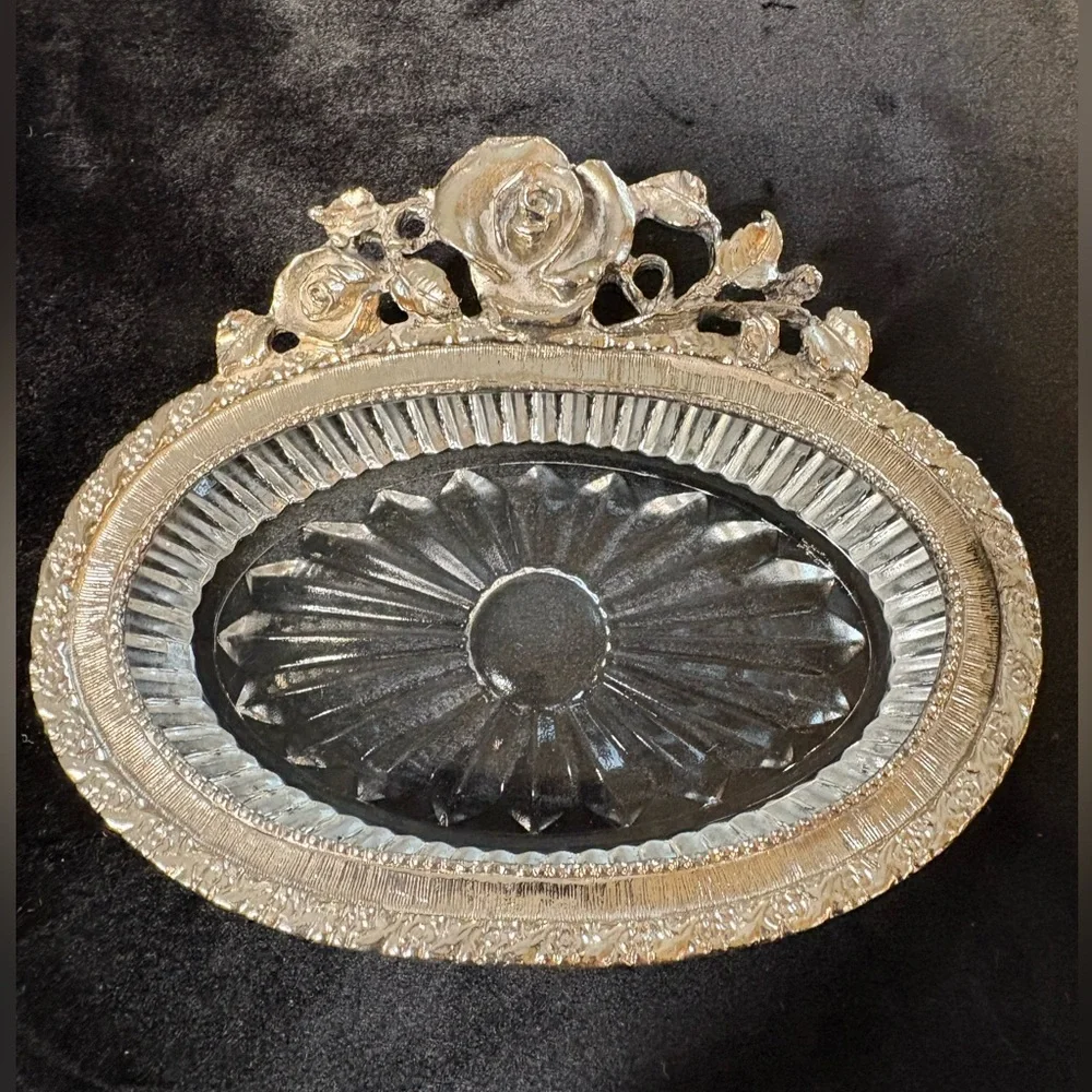 Vintage - Style Silver - Plated Trinket Dish - Picture 2 of 5